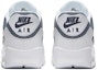 Shop Nike Air Max 90 減震防滑 低筒 跑步鞋 男款 白灰