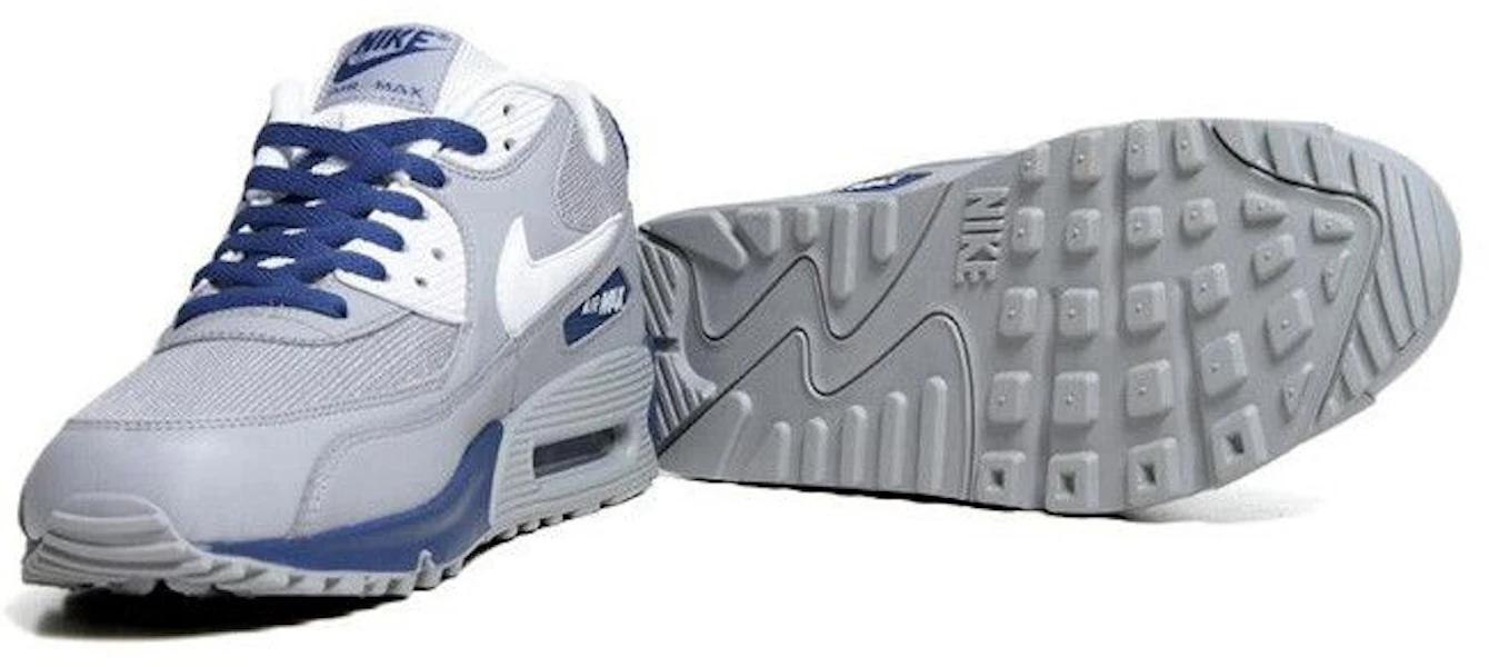 Nike Air Max 90 Essential 'Wolf Grey Dark Royal' 537384-014 Lookbook Nike Air Max 90 Essential 'Wolf Grey Dark Royal' 537384-014