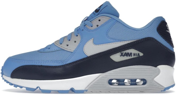 Nike Air Max 90 Essential Azul Universidad/Platino Puro ‘Obsidiana’ Blanco 537384-416 Details for Nike Air Max 90 Essential Azul Universidad/Platino Puro ‘Obsidiana’ Blanco 537384-416
