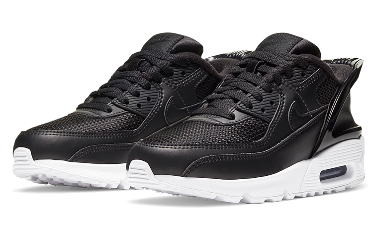 (Youth) Nike Air Max 90 FlyEase 'Black White' 圖 3