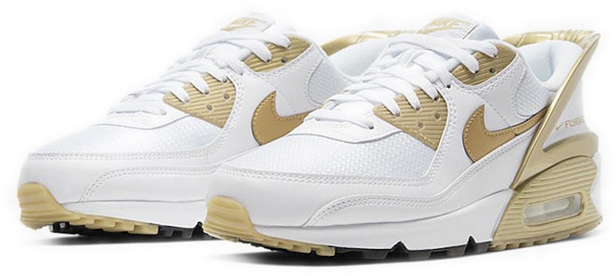 耐克 Air Max 90 FlyEase '金属金色' CU0814-100 Lookbook 耐克 Air Max 90 FlyEase '金属金色' CU0814-100
