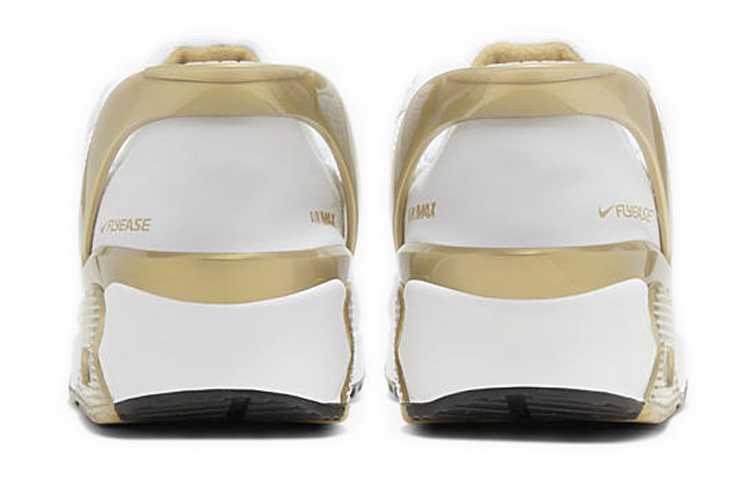 Shop 耐克 Air Max 90 FlyEase '金属金色' CU0814-100