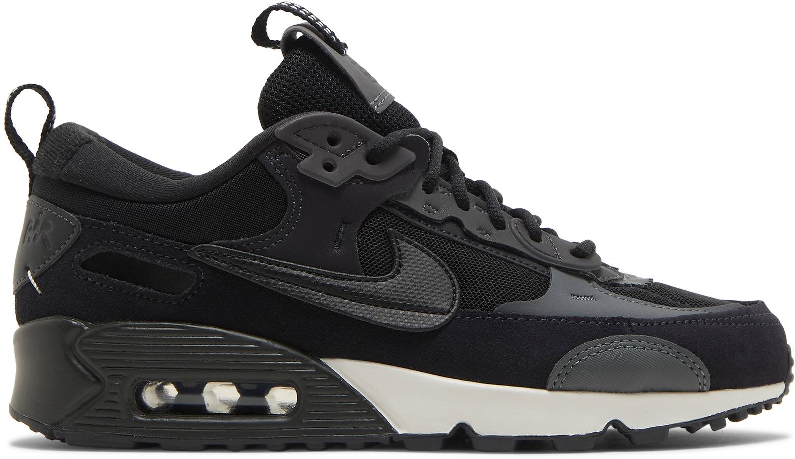 Women Nike Air Max 90 Futura Black Iron Grey DM9922 003