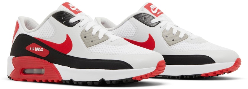耐克 Air Max 90 高尔夫鞋 '白黑大学红' (2023) DX5999-162 Cheap 耐克 Air Max 90 高尔夫鞋 '白黑大学红' (2023) DX5999-162