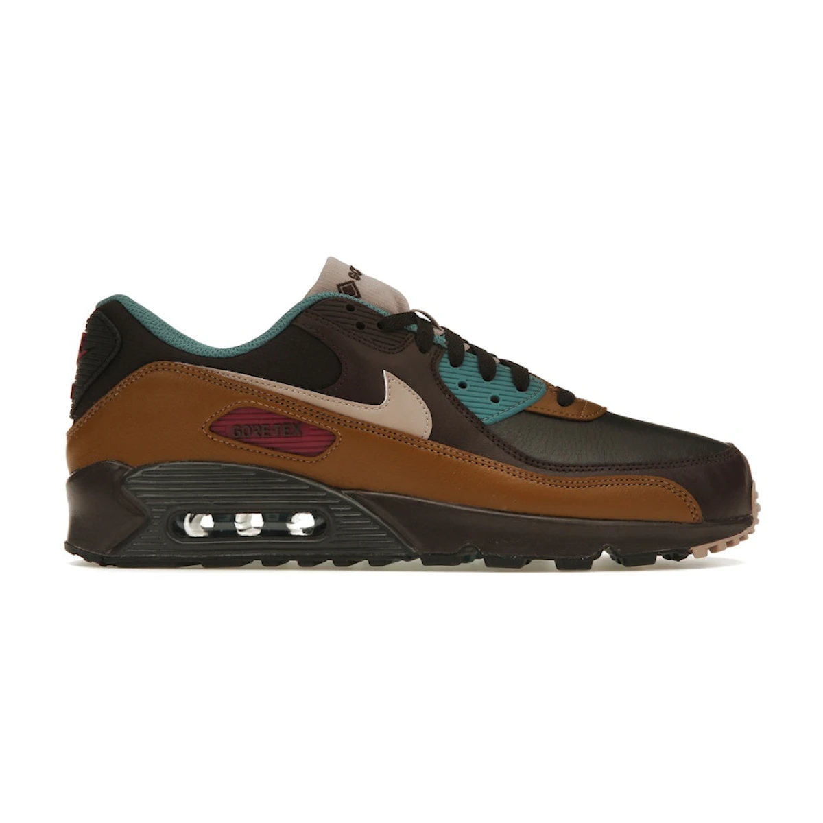 Nike air max 90 leather brown on sale