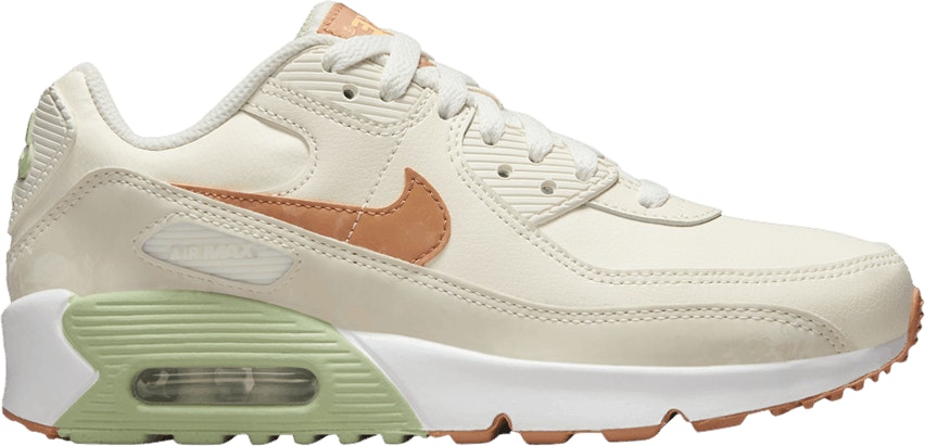 nike-air-max-90-leather-pale-ivory-honeydew-youth