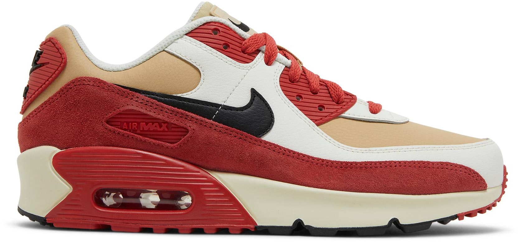 nike-air-max-90-leather-sesame-red-clay-gs