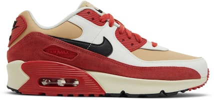 (Grade School) Nike Air Max 90 Leather 'Sesame Red Clay' CD6864-200 (Grade School) Nike Air Max 90 Leather 'Sesame Red Clay' CD6864-200