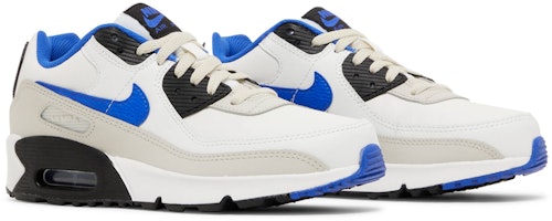 (Grade School) Nike Air Max 90 de Cuero 'Summit White Racer Blue' DV3607-100 Cheap (Grade School) Nike Air Max 90 de Cuero 'Summit White Racer Blue' DV3607-100