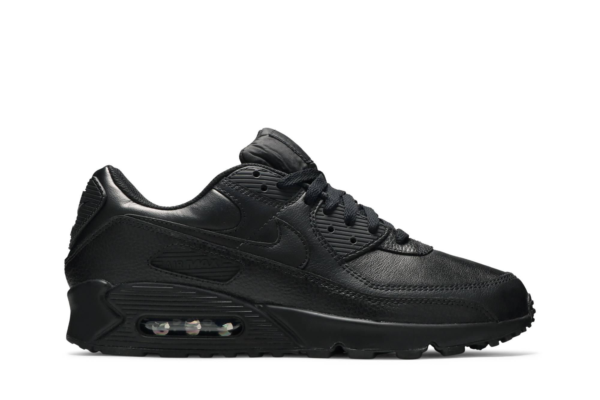 mens nike air max 90 black leather