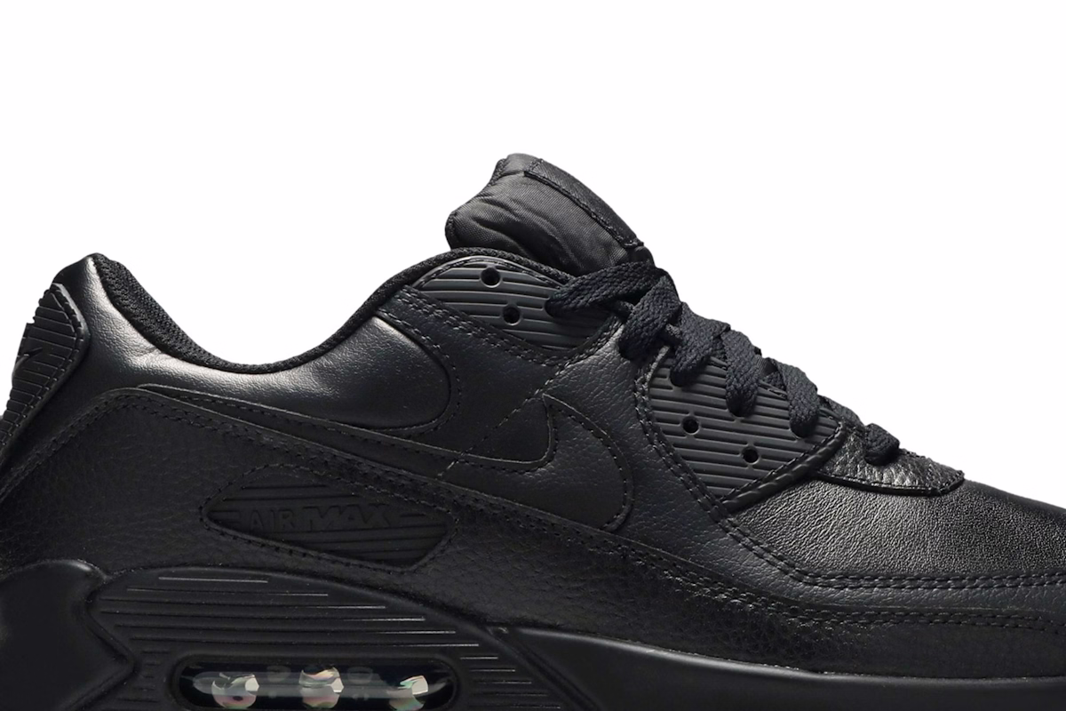 Nike Air Max 90 Leather 'Triple Black' (20) CZ5594-001