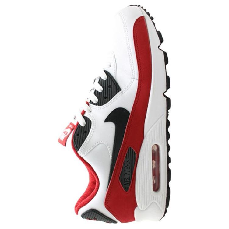 Shop 耐吉 Air Max 90 舒適百搭 減震耐磨 低筒 跑步鞋 男女同款 黑白紅