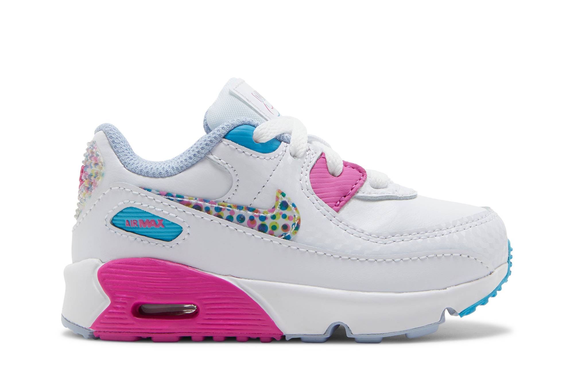 (Infant) Nike Air Max 90 Leather SE 'Bright Colors!' DV1845-100