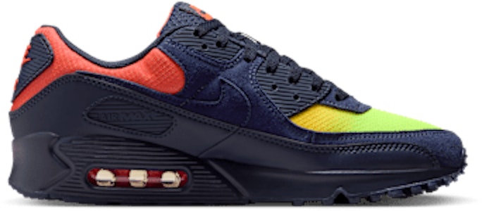 Nike Air Max 90 Lemon Venom/Hyper Crimson/Laser Orange/Blackened Blue DM0029-700 Lookbook Nike Air Max 90 Lemon Venom/Hyper Crimson/Laser Orange/Blackened Blue DM0029-700