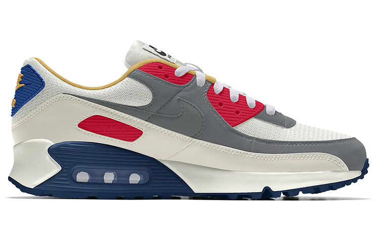 Order Nike Air Max 90 Rendah 'Kelabu Biru Merah' CT3621-991