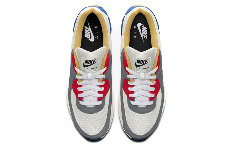 Shop Nike Air Max 90 Rendah 'Kelabu Biru Merah' CT3621-991