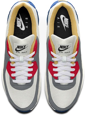 Nike Air Max 90 Rendah 'Kelabu Biru Merah' CT3621-991 Shop Nike Air Max 90 Rendah 'Kelabu Biru Merah' CT3621-991