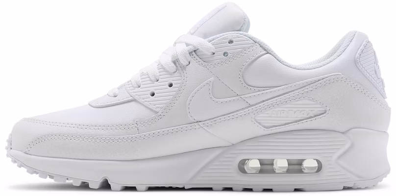 Nike Air Max 90 LTR 'Triple White' CZ5594-100 Lookbook Nike Air Max 90 LTR 'Triple White' CZ5594-100
