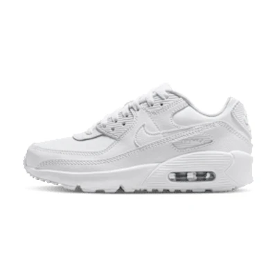 (Youth) Nike Air Max 90 LTR 'White Metallic Silver'