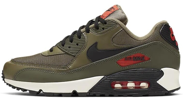 Nike Air Max 90 Medium Olive Black Team Orange AJ1285-205 Buy Nike Air Max 90 Medium Olive Black Team Orange AJ1285-205