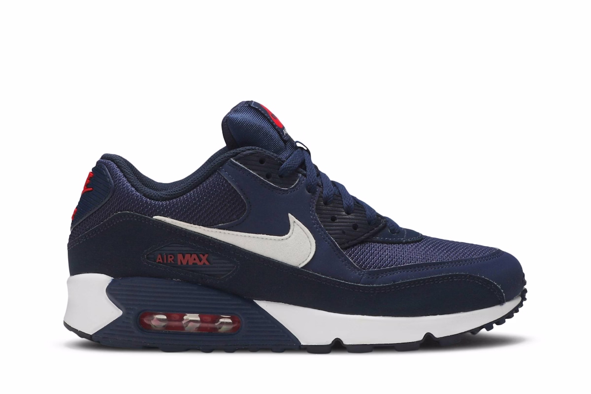 Nike Air Max 90 Midnight Navy University Red White AJ1285-403