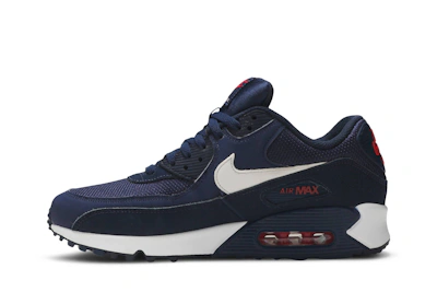 Nike Air Max 90 Midnight Navy University Red White AJ1285-403