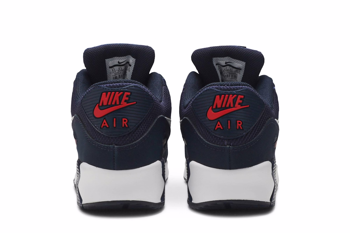 Nike Air Max 90 Midnight Navy University Red White AJ1285-403