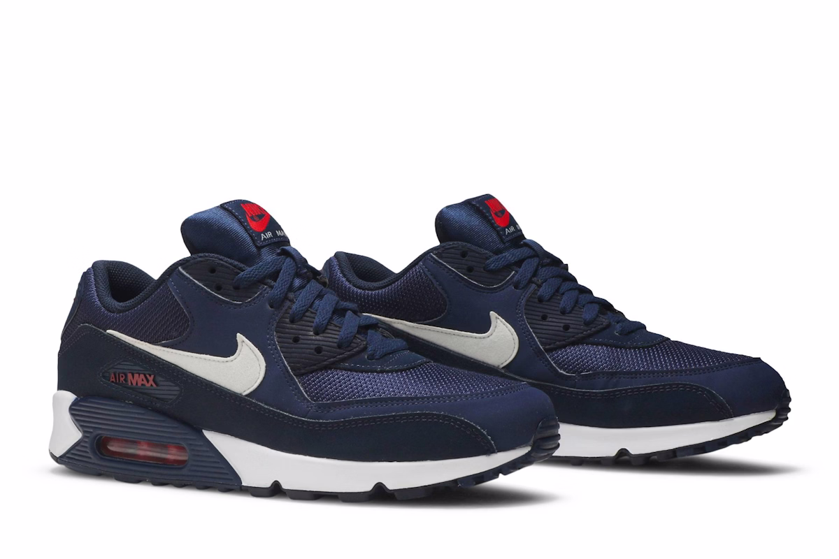 Nike Air Max 90 Midnight Navy University Red White AJ1285-403