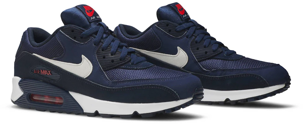 Nike Air Max 90 Midnight Navy University Red White AJ1285-403 Cheap Nike Air Max 90 Midnight Navy University Red White AJ1285-403