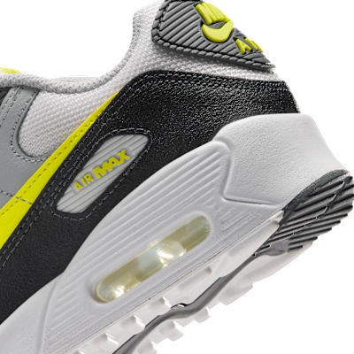Sizing (JR) Nike Air Max 90 Off White/Gris Oscuro/Gris Claro/Amarillo Sonic IQ0098-100