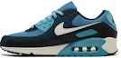 Lookbook Nike Air Max 90 Premium 'Armory Navy' Lelaki Kasual Sneakers FZ9895-400
