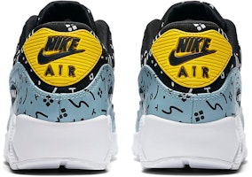 Nike Air Max 90 "隨機塗鴉" 減震耐磨 低幫 生活休閒鞋 男女同款 黑藍色 Purchase Nike Air Max 90 "隨機塗鴉" 減震耐磨 低幫 生活休閒鞋 男女同款 黑藍色