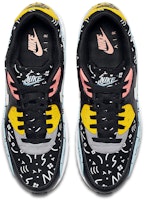 Nike Air Max 90 "隨機塗鴉" 減震耐磨 低幫 生活休閒鞋 男女同款 黑藍色 Details for Nike Air Max 90 "隨機塗鴉" 減震耐磨 低幫 生活休閒鞋 男女同款 黑藍色
