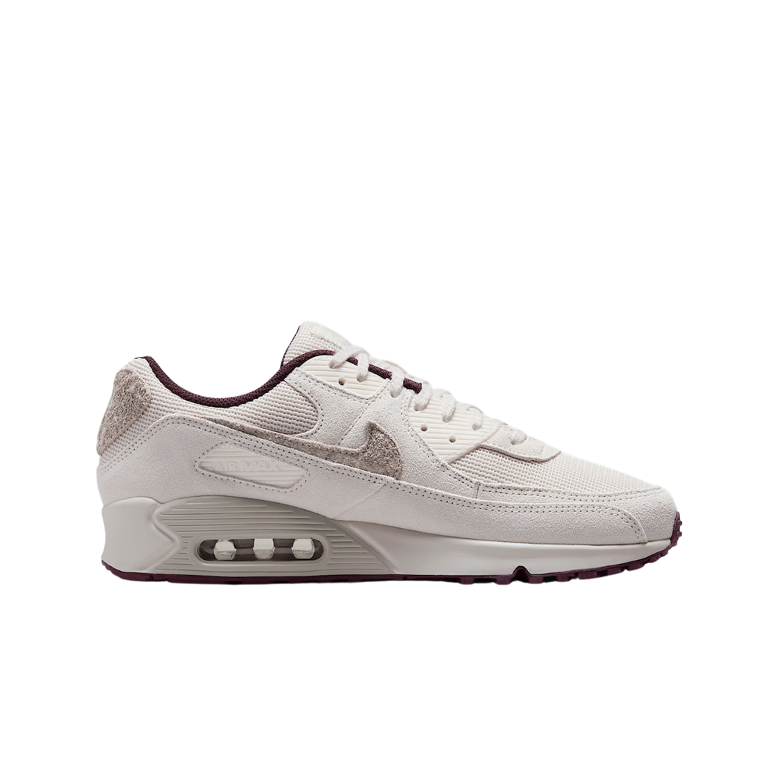 Buy 耐克 Air Max 90 PRM 米白酒紅配色 HQ1712-001