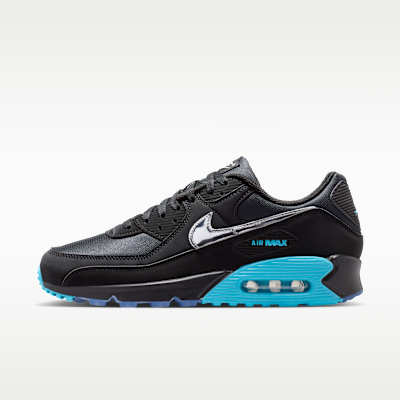 Nike Air Max 90 Premium Black/Gamma Blue/Ice/Chrome IQ9438-001