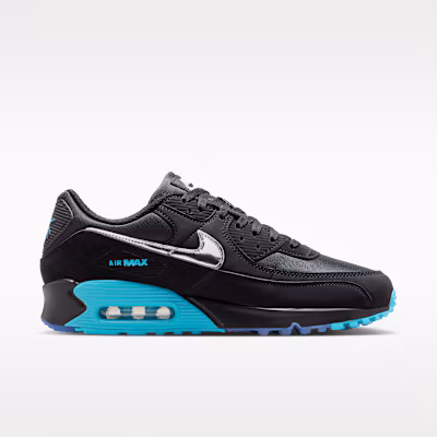 Nike Air Max 90 Premium Noir/Bleu Gamma/Glace/Chrome IQ9438-001 Shop Nike Air Max 90 Premium Noir/Bleu Gamma/Glace/Chrome IQ9438-001