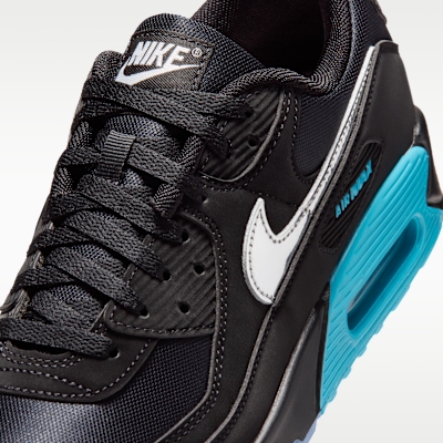Sizing Nike Air Max 90 高級版 黑色/伽瑪藍/冰藍/鉻 IQ9438-001