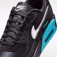 Cheap Nike Air Max 90 Premium Noir/Bleu Gamma/Glace/Chrome IQ9438-001