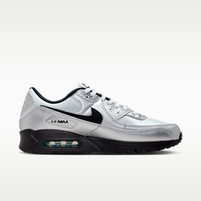 Shop 耐克Air Max 90 Premium 铬色/伽玛蓝/黑色 IV5974-001
