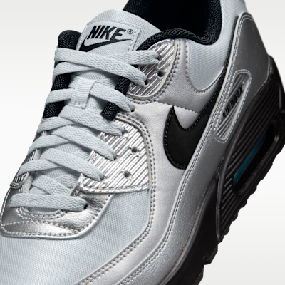 Cheap 耐克Air Max 90 Premium 铬色/伽玛蓝/黑色 IV5974-001