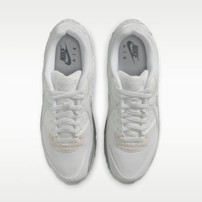 Shop Nike Air Max 90 Premium Off White/Gray Fog/Smoke Gray/Photon Dust IM5759-100