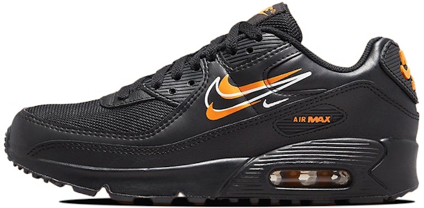 (JR) Nike Air Max 90 'Multi-Swoosh - Hitam Jingga' DV7146-001 Buy (JR) Nike Air Max 90 'Multi-Swoosh - Hitam Jingga' DV7146-001