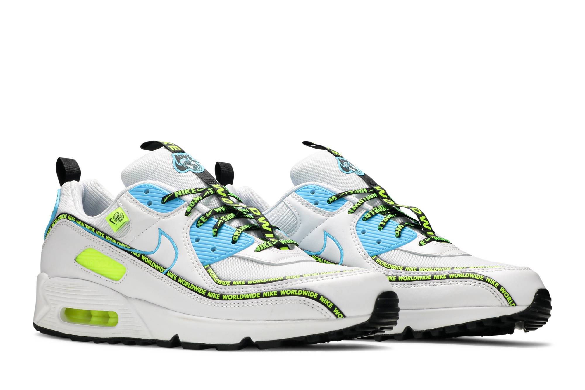 Cheap Nike Air Max 90 SE 'Worldwide Pack - Biru Fury Volt' CZ6419-100