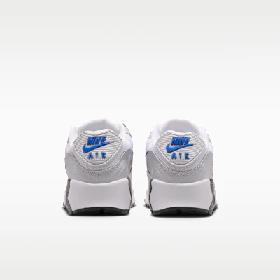 (JR) Nike Air Max 90 SE 白/光塵灰/亮紅/皇室藍 IR3589-100 Details for (JR) Nike Air Max 90 SE 白/光塵灰/亮紅/皇室藍 IR3589-100