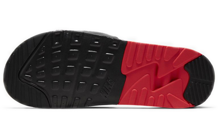 Shop Nike Air Max 90 Slide 'Hitam Merah Cili' BQ4635-003
