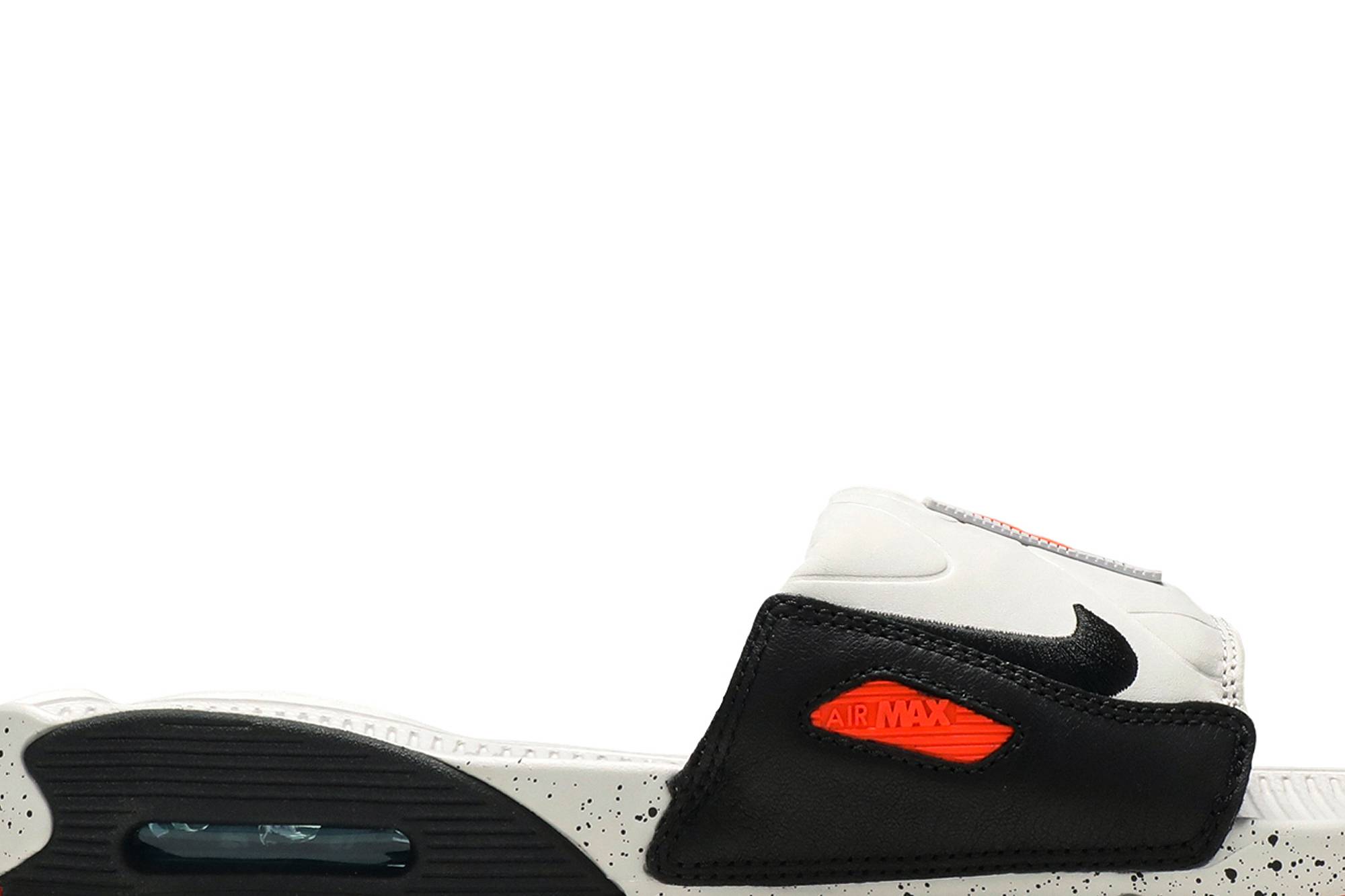 Order Nike Air Max 90 Slide 輕便 舒適 運動 人字拖 男款 白橘黑拼色