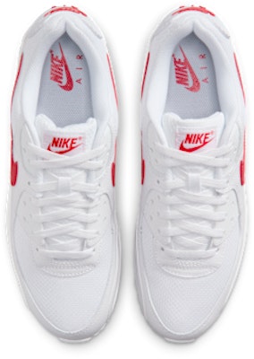 Nike Air Max 90 Sneakers White/White/University Red DM0029-120 Shop Nike Air Max 90 Sneakers White/White/University Red DM0029-120