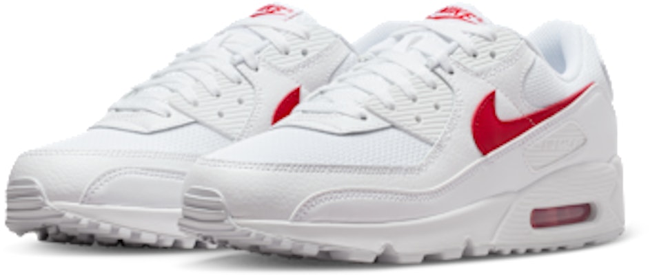 Nike Air Max 90 Sneakers White/White/University Red DM0029-120 Purchase Nike Air Max 90 Sneakers White/White/University Red DM0029-120