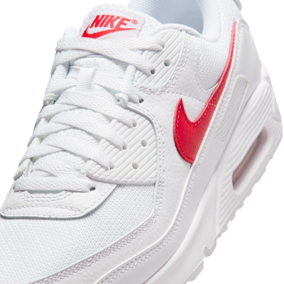 Cheap Nike Air Max 90 運動鞋 白色/白色/大學紅 DM0029-120