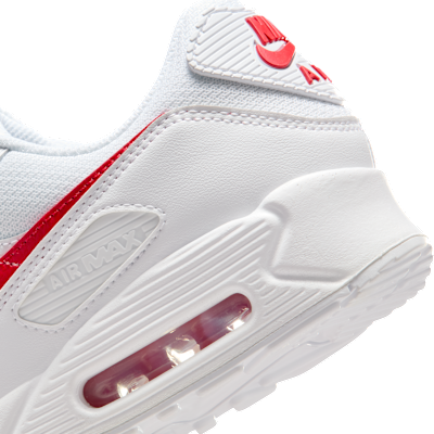 Cheap Nike Air Max 90 Sneakers White/White/University Red DM0029-120